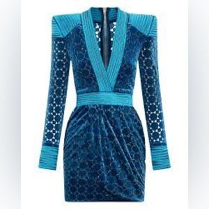 Zhivago Shadow Lounge Mini Dress - Teal